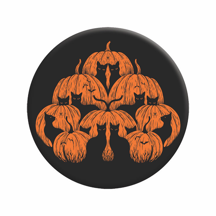 Episodic Drawing Pumpkin Cat 3" Magnet - 3 pc prepack