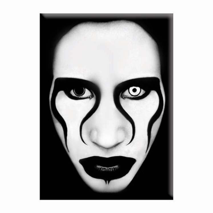 Marilyn Manson Defiant 2.5"x3.5" Magnet - 3 pc prepack