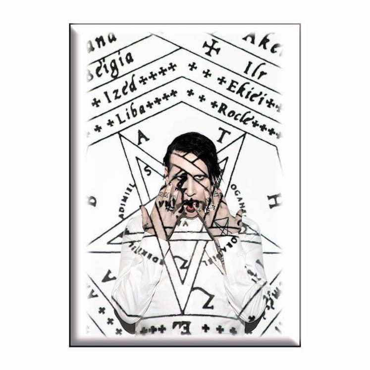 Marilyn Manson Sigil 2.5"x3.5" Magnet - 3 pc prepack