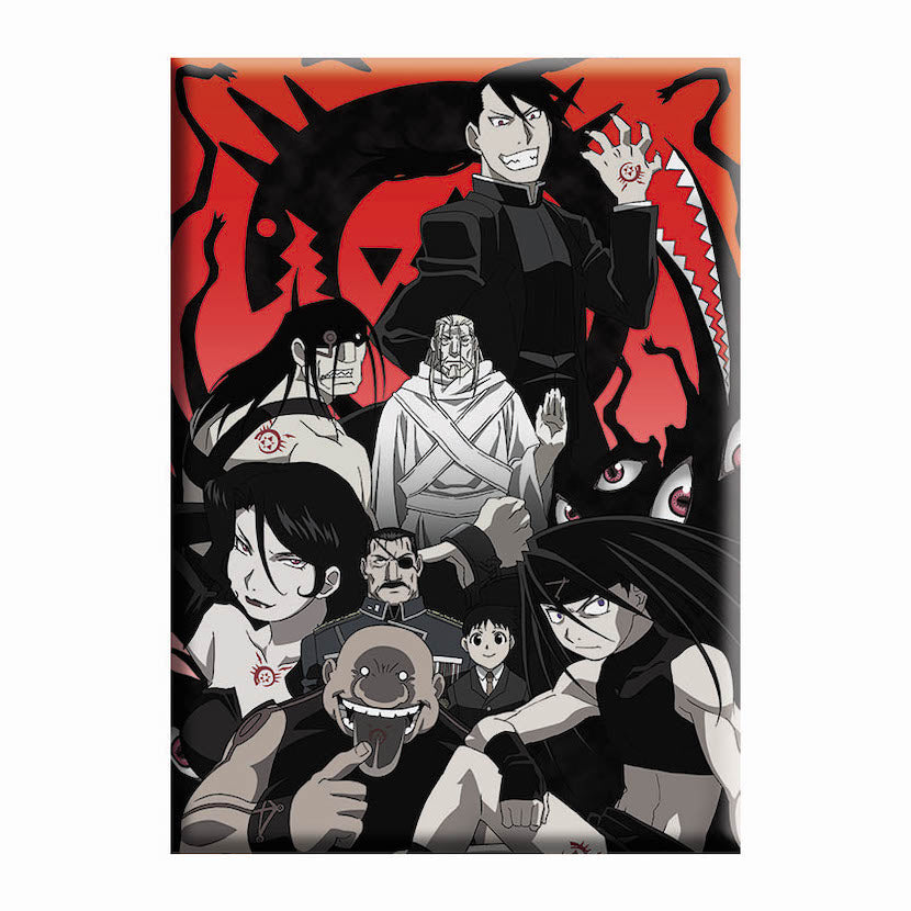 Fullmetal Alchemist Brotherhood Villains 2.5"x3.5" Magnet - 3 pc prepack