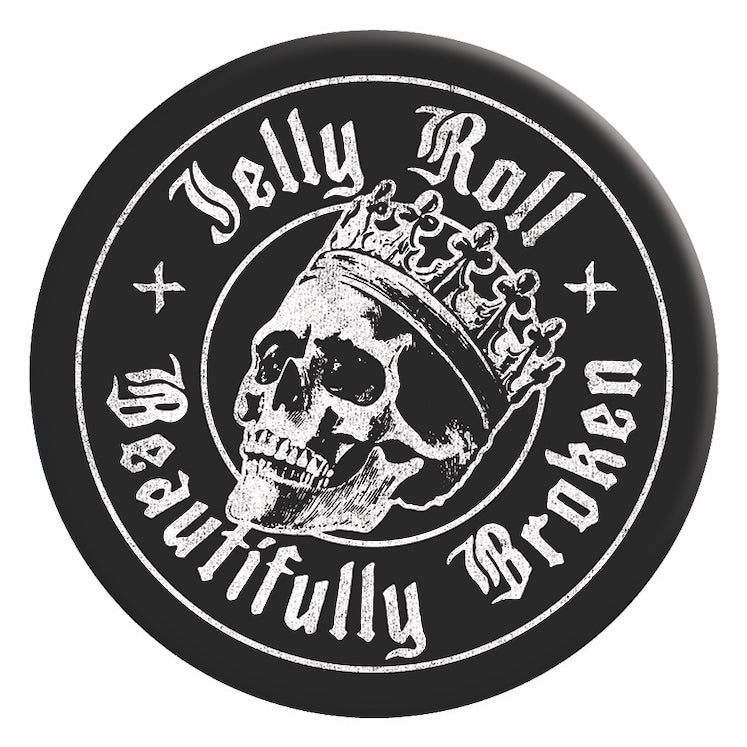 Jelly Roll Skull Seal 3" Magnet - 3 pc prepack
