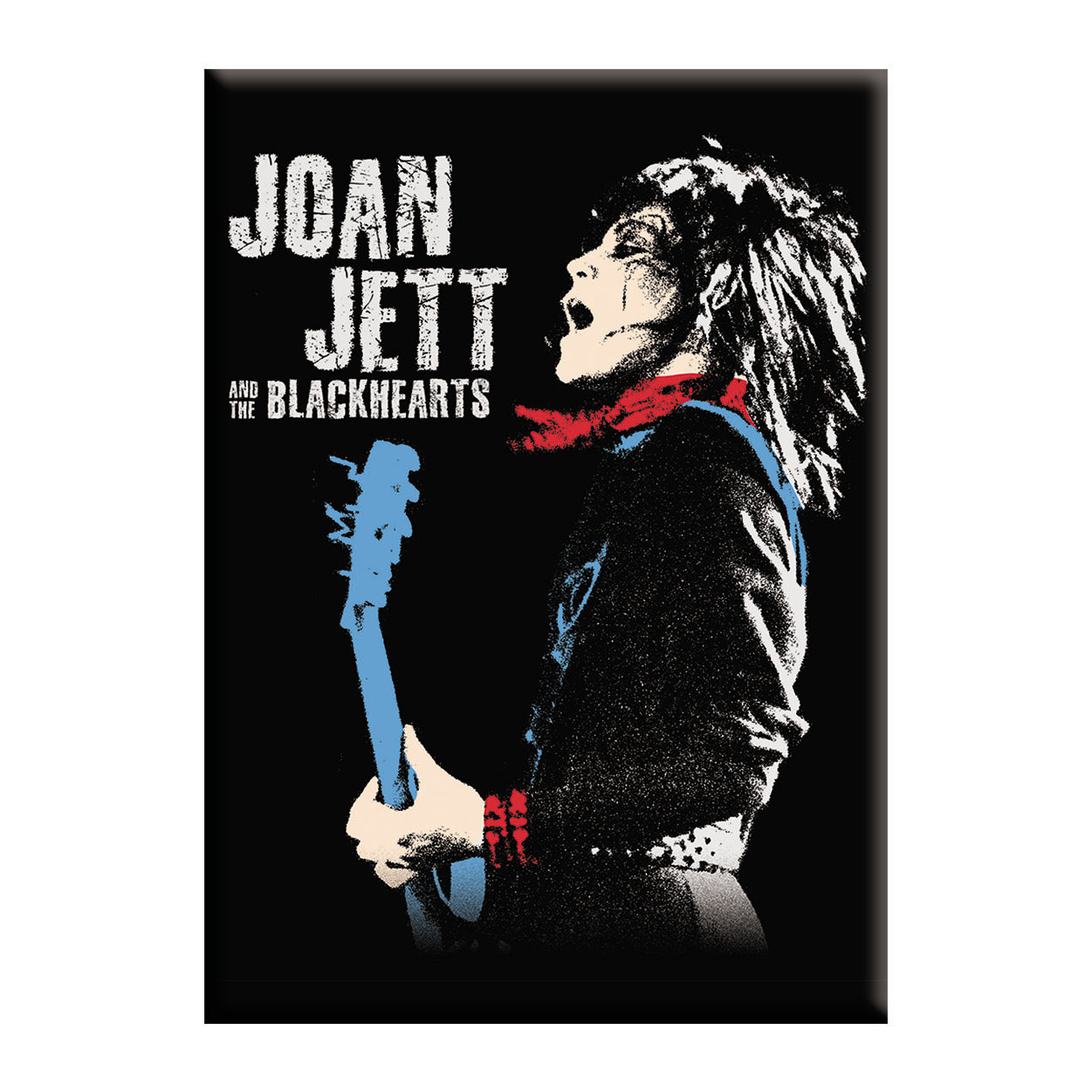 Joan Jett  the Blackhearts Stencil 2.5"x3.5" Magnet - 3 pc prepack