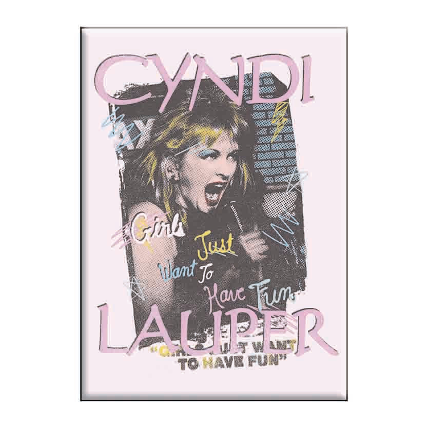 Cyndi Lauper Magazine 2.5"x3.5" Magnet - 3 pc prepack