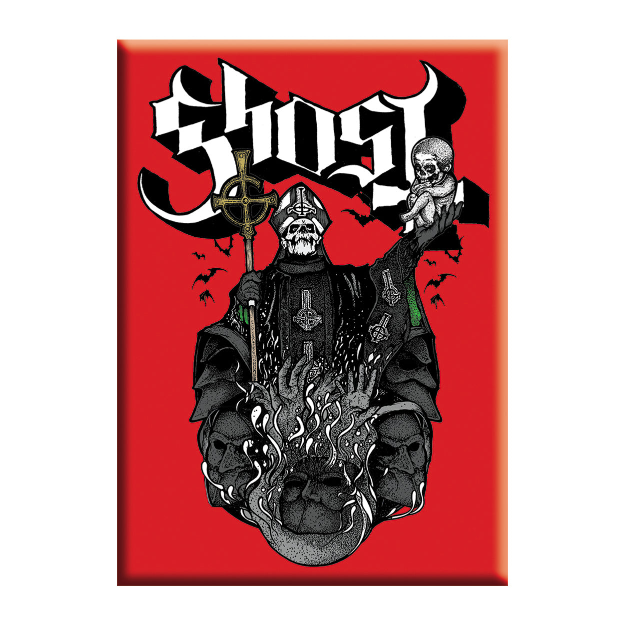 Ghost Chalice 2.5"x3.5" Magnet - 3 pc prepack