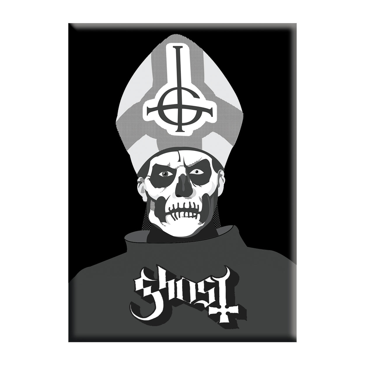 Ghost Pope 2.5"x3.5" Magnet - 3 pc prepack