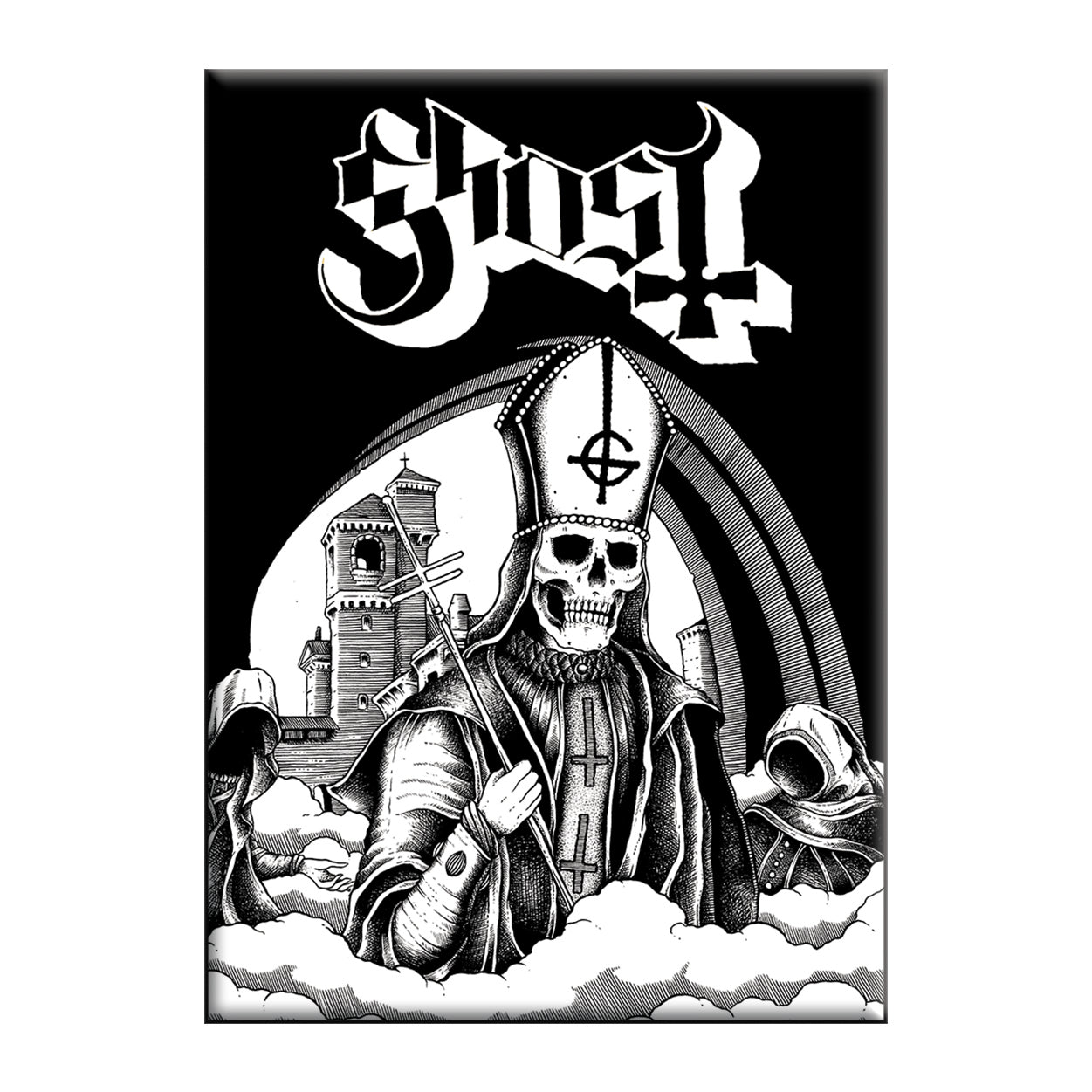 Ghost Secular 2.5"x3.5" Magnet - 3 pc prepack