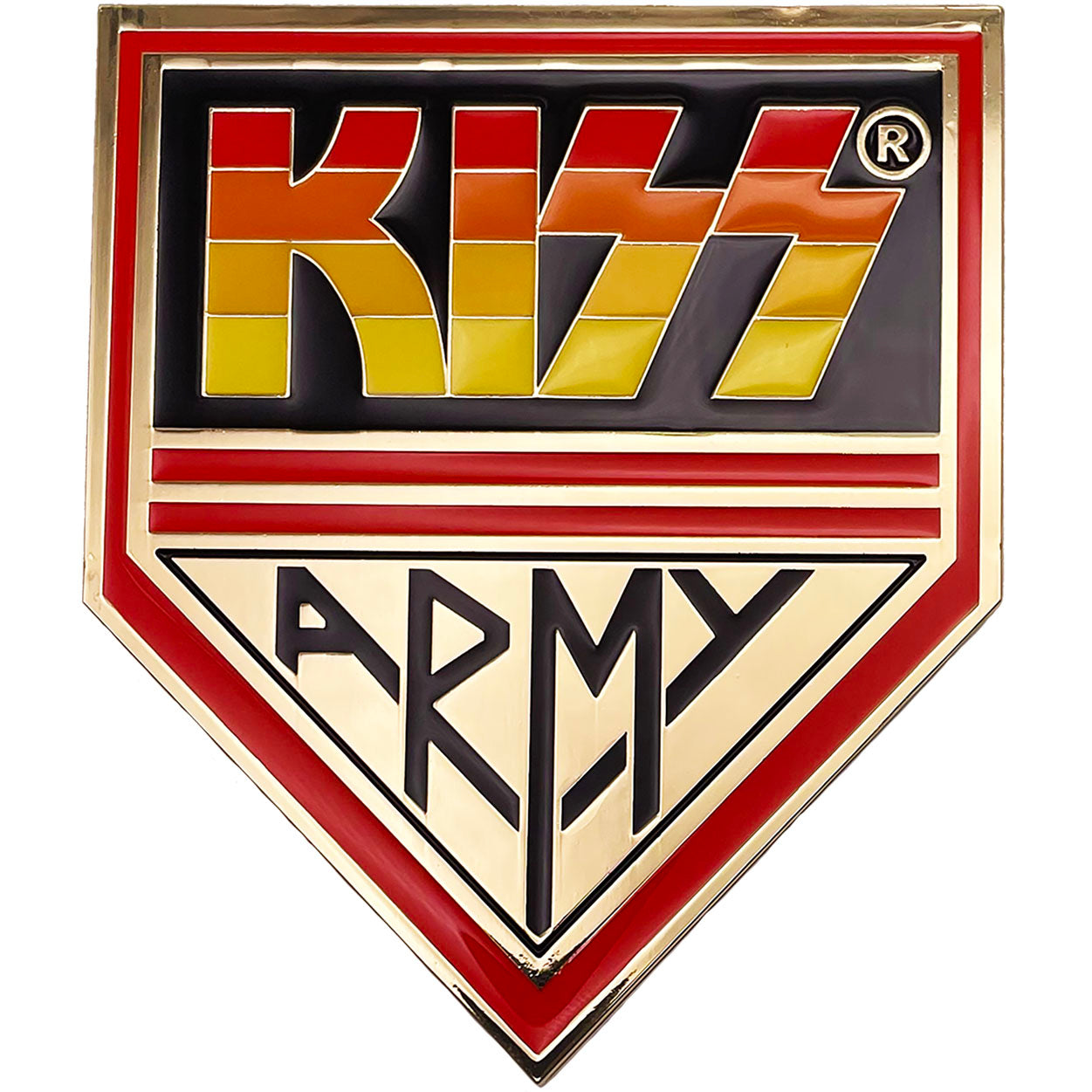 Kiss Army 3.5"x3" Enamel Magnet - 2 pc prepack