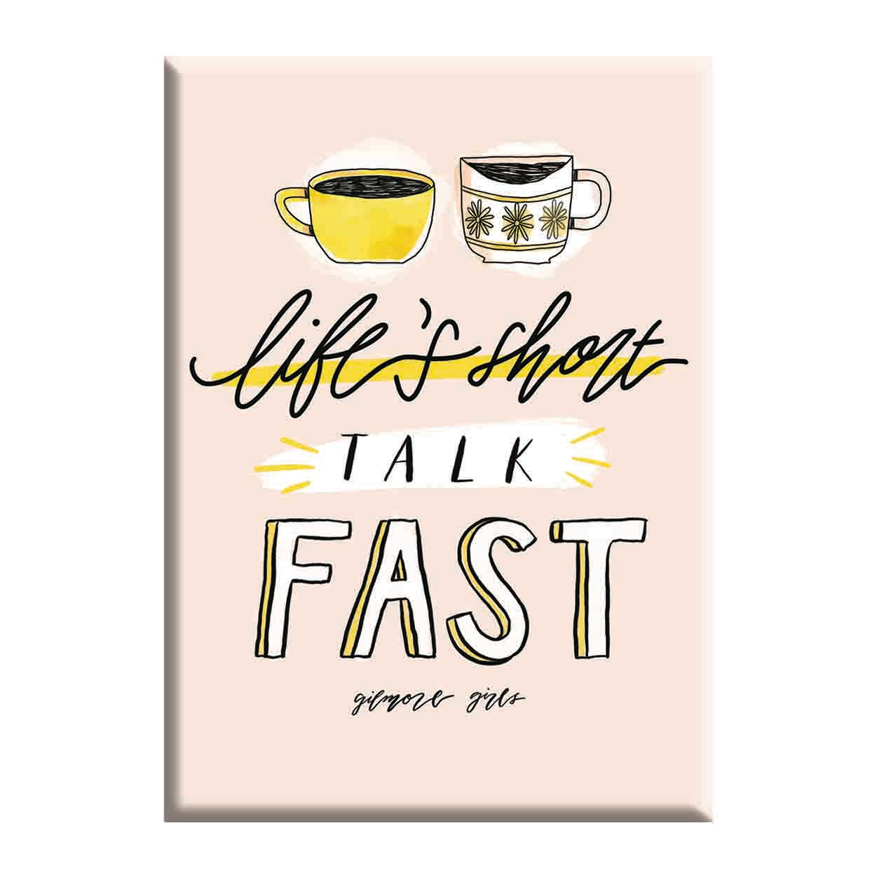 Gilmore Girls Talk Fast 2.5"x3.5" Magnet - 3 pc prepack