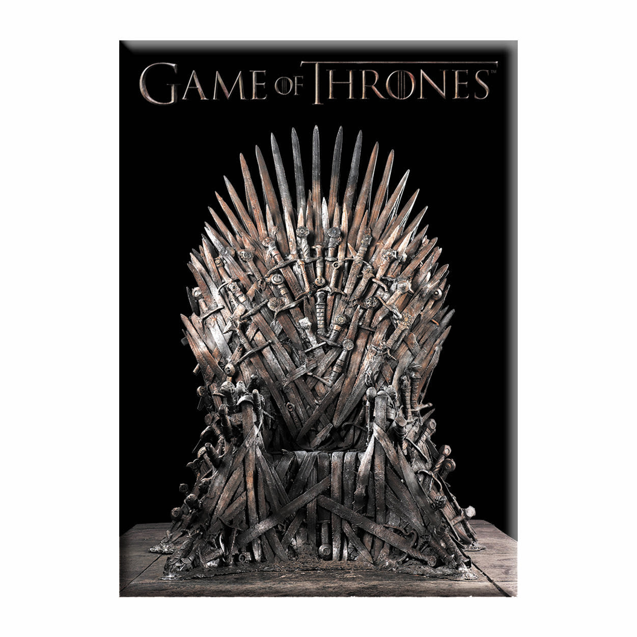 Game of Thrones Iron Throne 2.5"x3.5" Magnet - 3 pc prepack