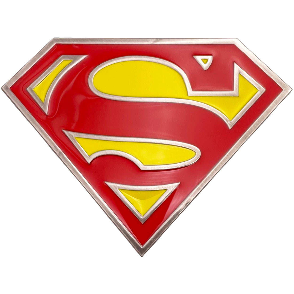 Superman Logo 2.5"x3.25" Enamel Magnet - 2 pc prepack