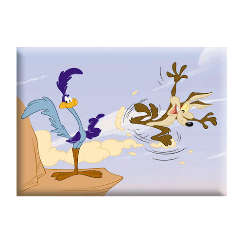 Looney Tunes Wile E Coyote  Road Runner 2.5"x3.5" Magnet - 3 pc prepack