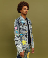 Thumbnail for Skull Denim Jacket