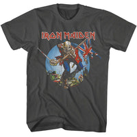 Thumbnail for IRON MAIDEN-IRON MAIDEN TROOPER-SMOKE ADULT S/S TSHIRT