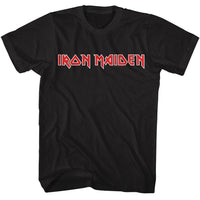 Thumbnail for IRON MAIDEN-IRON MAIDEN 2 COLOR LOGO-BLACK ADULT S/S TSHIRT