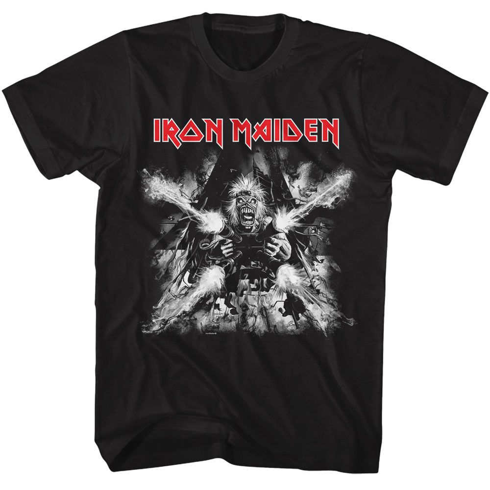 IRON MAIDEN-IRON MAIDEN TAILGUNNER-BLACK ADULT S/S TSHIRT