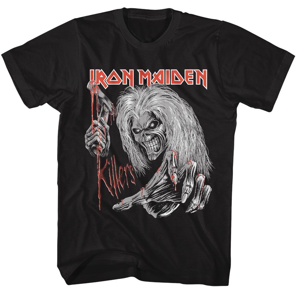 IRON MAIDEN-IRON MAIDEN KILLERS-BLACK ADULT S/S TSHIRT