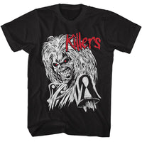 Thumbnail for IRON MAIDEN-IRON MAIDEN RED AND WHITE KILLERS-BLACK ADULT S/S TSHIRT