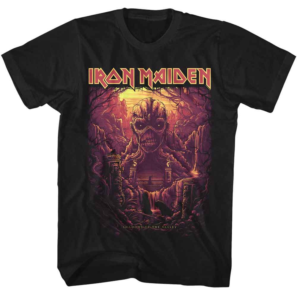 IRON MAIDEN-IRON MAIDEN SHADOWS OF THE VALLEY-BLACK ADULT S/S TSHIRT