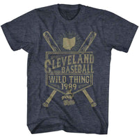 Thumbnail for MAJOR LEAGUE-MAJOR LEAGUE ATHLETICS ESTD 89-NAVY HEATHER ADULT S/S TSHIRT