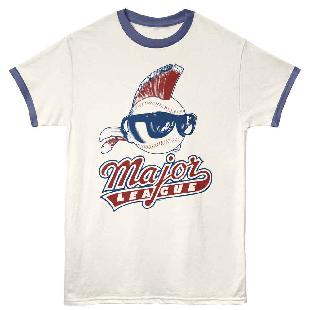 Major League - Logo And Ball Ringer Tee