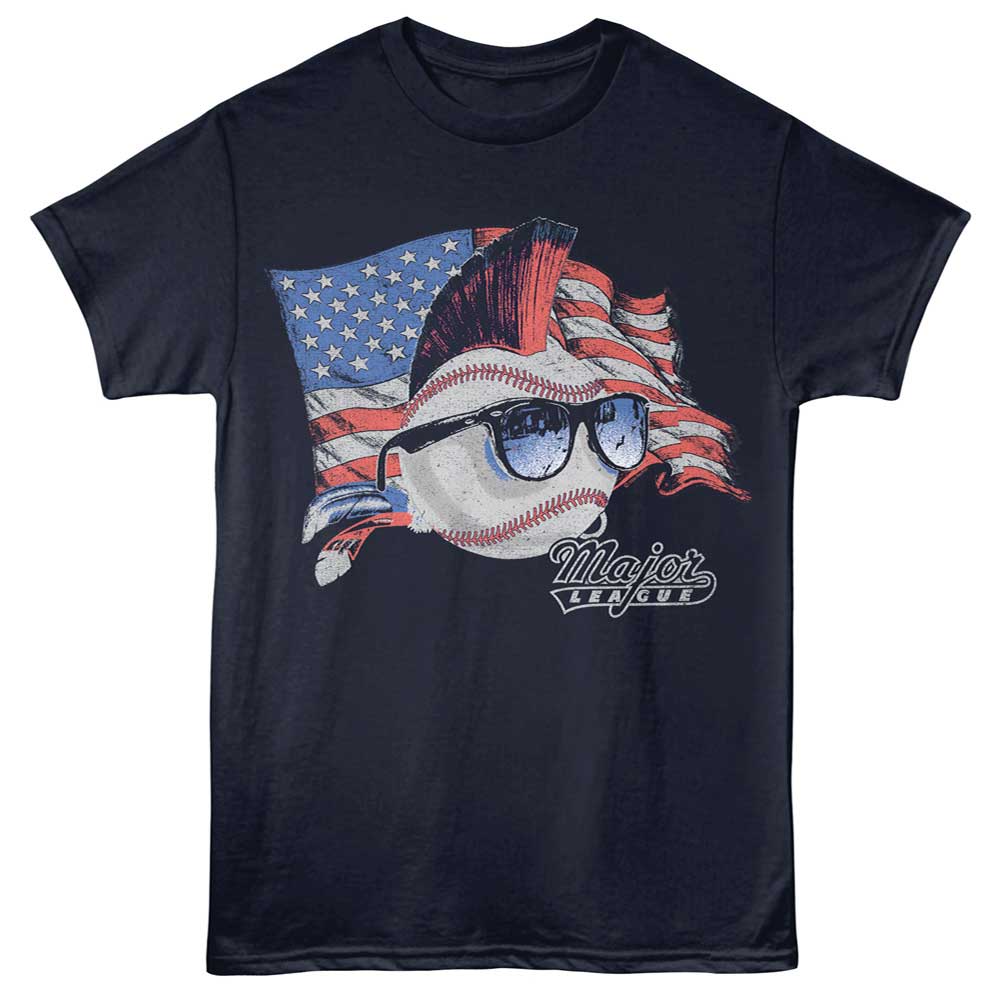 Major League - Major League American Flag T-Shirt