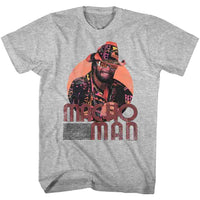 Thumbnail for MACHO MAN-MACKIN AND SMACKIN-GRAY HEATHER ADULT S/S TSHIRT