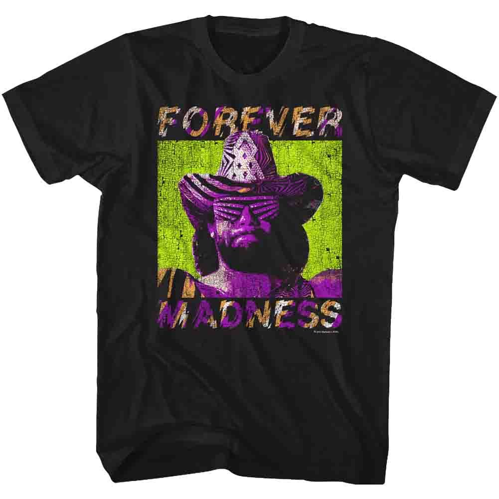 MACHO MAN-FOREVER-BLACK ADULT S/S TSHIRT