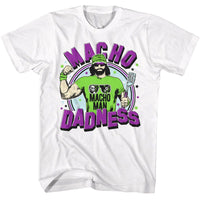 Thumbnail for MACHO MAN-MACHO MAN DADNESS-WHITE ADULT S/S TSHIRT