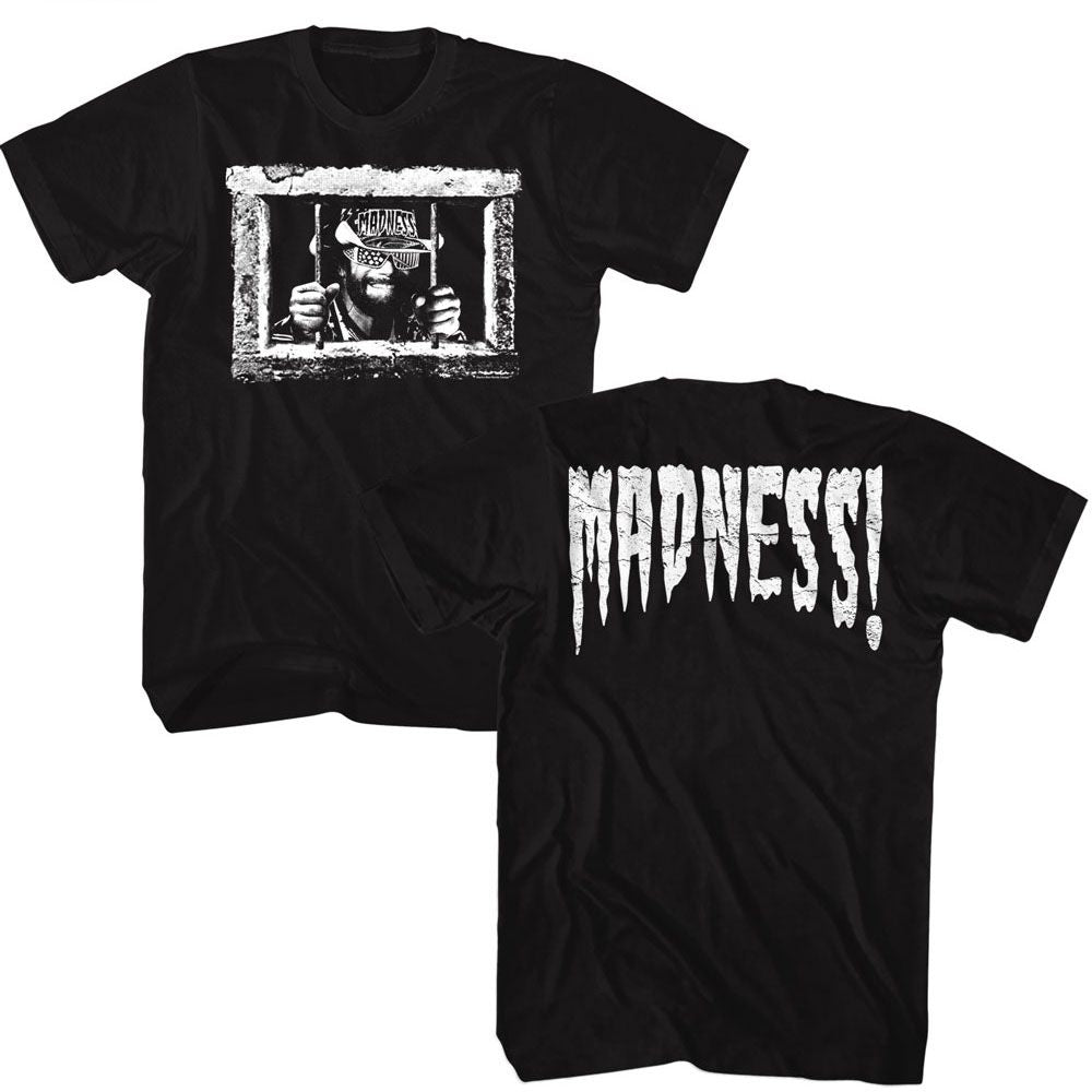 MACHO MAN-MACHO MAN MADNESS BARS-BLACK ADULT S/S TSHIRT