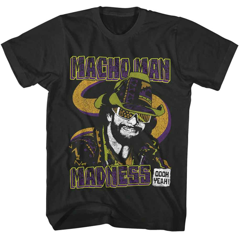 MACHO MAN-MACHO MAN MADNESS-SMOKE ADULT S/S TSHIRT