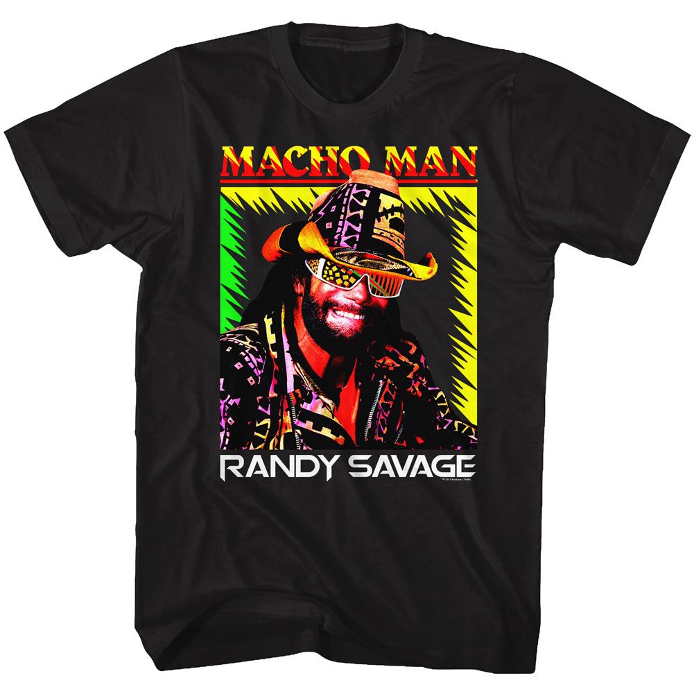 MACHO MAN-TIME OF MY LIFE-BLACK ADULT S/S TSHIRT