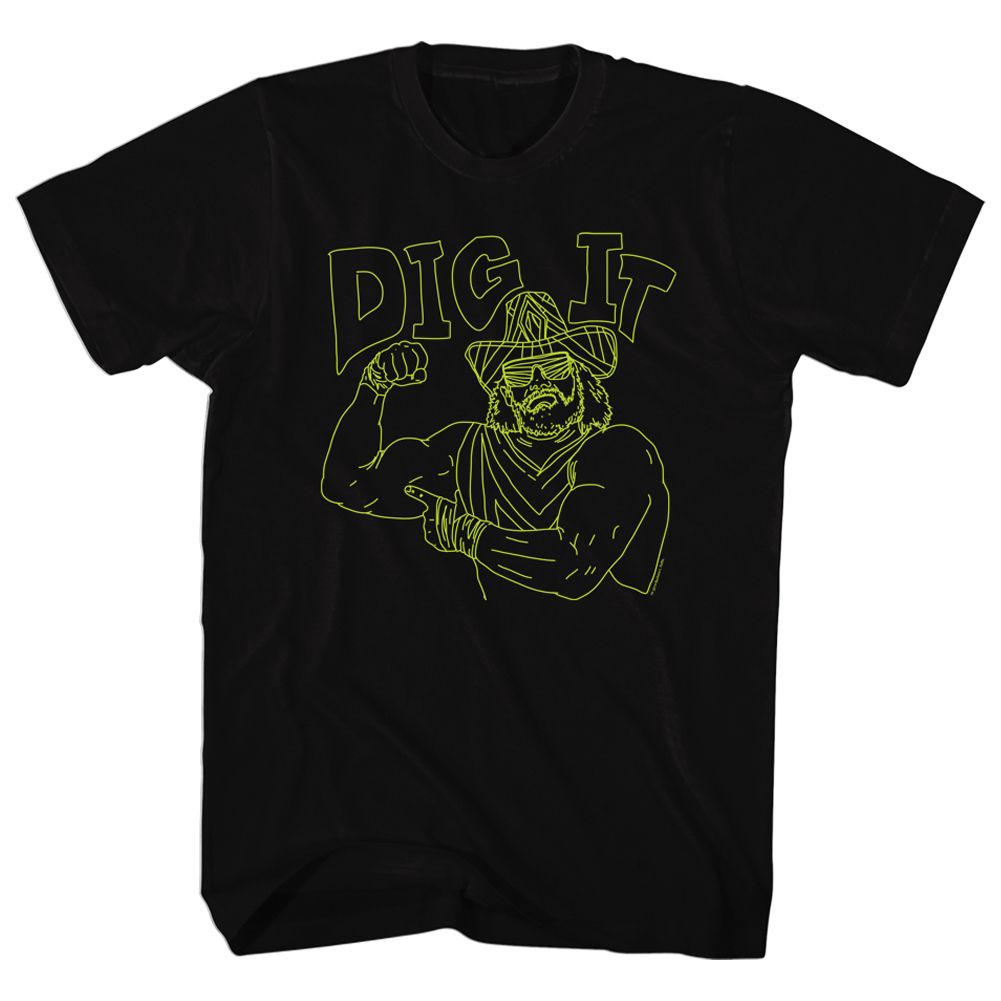 MACHO MAN-DO IT-BLACK ADULT S/S TSHIRT