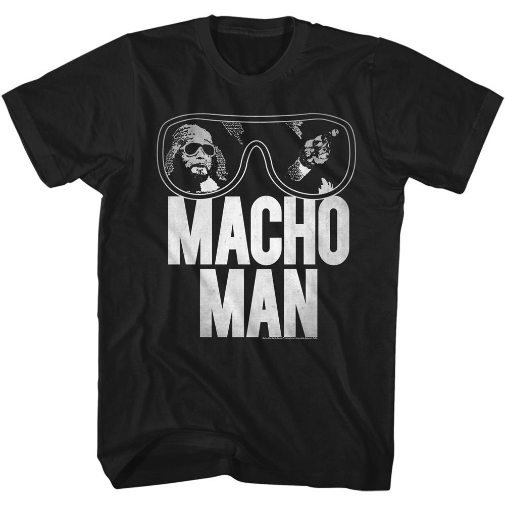 MACHO MAN-MACHO MAN MACHO REDO-BLACK ADULT S/S TSHIRT