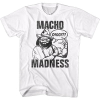 Thumbnail for MACHO MAN-DIGGIT-WHITE ADULT S/S TSHIRT