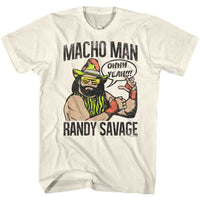 Thumbnail for MACHO MAN-OH YEAH-NATURAL ADULT S/S TSHIRT