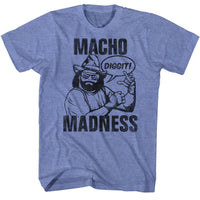 Thumbnail for MACHO MAN-MACHO-LIGHT BLUE HEATHER ADULT S/S TSHIRT