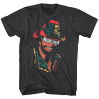 Thumbnail for MACHO MAN-MMGLASSES-BLACK HEATHER ADULT S/S TSHIRT