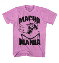 Thumbnail for MACHO MAN-MACHO MANIA-NEON PURPLE HEATHER ADULT S/S TSHIRT