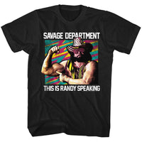 Thumbnail for MACHO MAN-SAVAGE DEPT-BLACK ADULT S/S TSHIRT