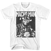 Thumbnail for MACHO MAN-MACHOMAN-WHITE ADULT S/S TSHIRT