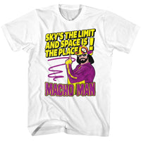 Thumbnail for MACHO MAN-SKYS THE LIMIT-WHITE ADULT S/S TSHIRT