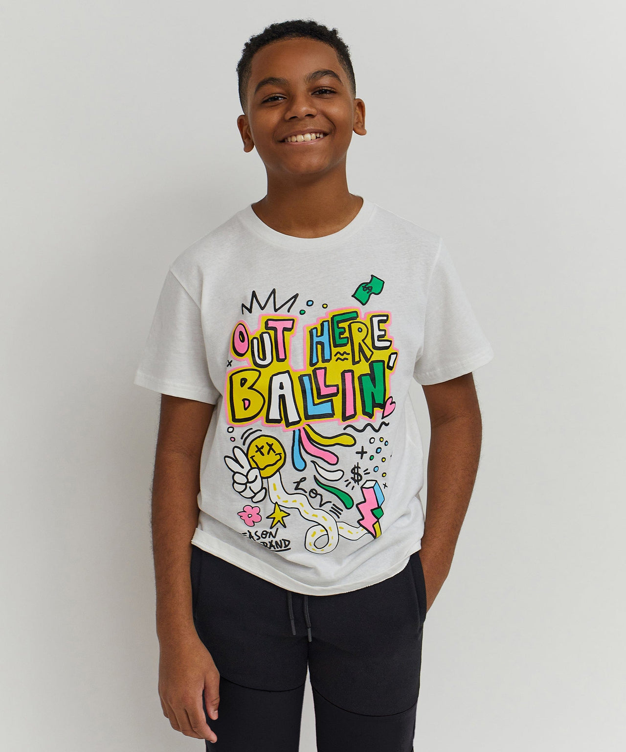 Money Bear Ballin Kids T-Shirt