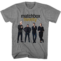 Thumbnail for MATCHBOX TWENTY-MATCHBOX 20 BAND MEMBERS-GRAPHITE HEATHER ADULT S/S TSHIRT
