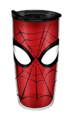 Spiderman Eyes  20oz Double Wall Travel Tumbler w/ Slide Close Lid – 12 pc ppk ($4.75 each)