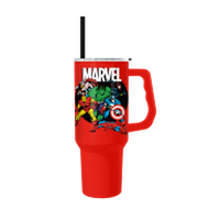 Thumbnail for Marvel Marvel Group Avengers  40oz Stainless Steel Tumbler w Handle – 12 pc ppk ($13.75 each)
