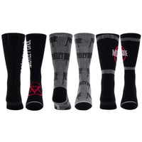 Thumbnail for MOTLEY CRUE ASSORTED Knit Crew Socks, 3PAIR