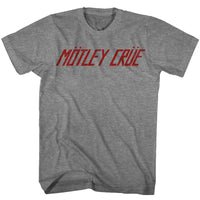 Thumbnail for MOTLEY CRUE-LOGO-GRAPHITE HEATHER ADULT S/S TSHIRT