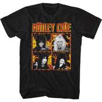 Thumbnail for MOTLEY CRUE-FIRE AND WIRE-BLACK ADULT S/S TSHIRT