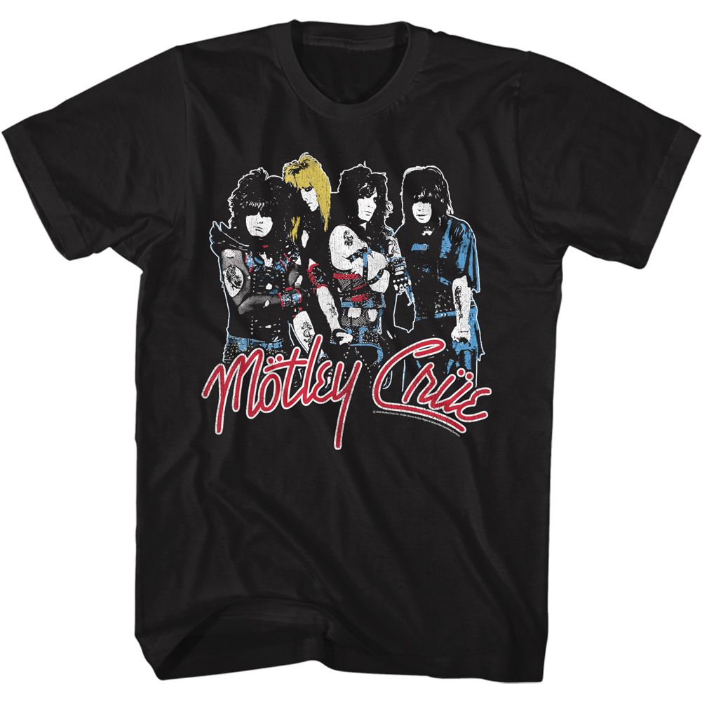 MOTLEY CRUE-BAND LOGO-BLACK ADULT S/S TSHIRT
