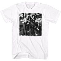 Thumbnail for MOTLEY CRUE-BW BAND PIC-WHITE ADULT S/S TSHIRT